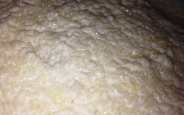 Arroz doce com leite em pó
