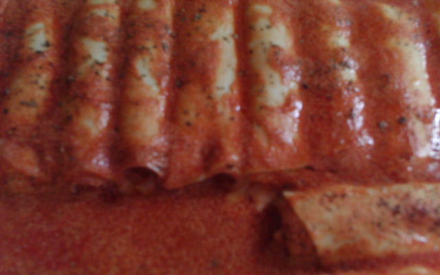 Lasanha de massa de pastel