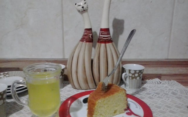 Bolo de laranja champanhe
