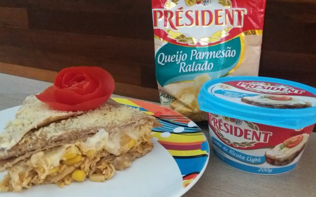 Torta de panqueca integral especial