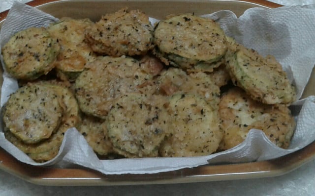 Abobrinha frita e crocante simples