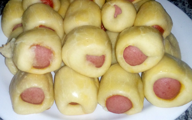 Enroladinho de salsicha