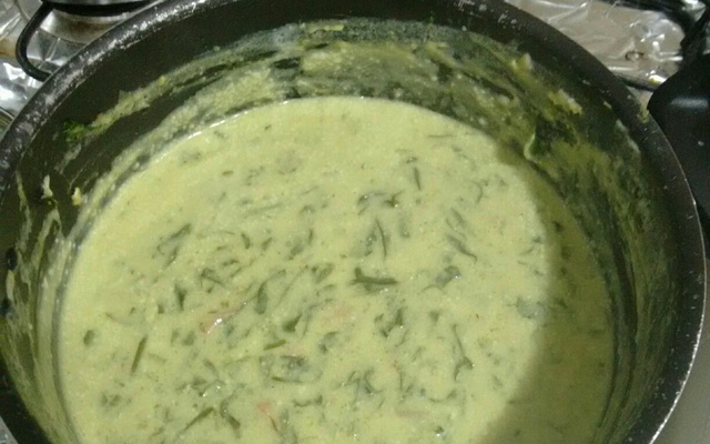 Caldo verde com couve