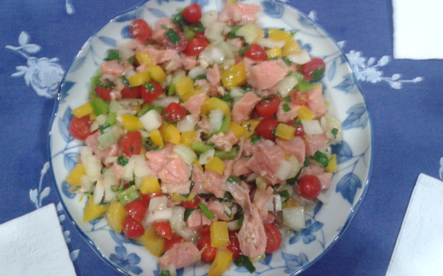 Ceviche de salmão