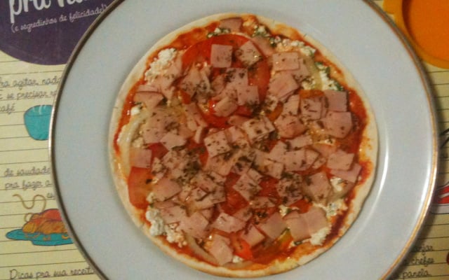 Pizza de frigideira leve