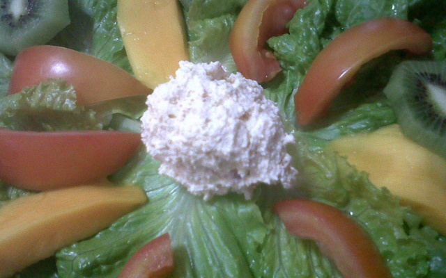 Sorvete salgado de queijo