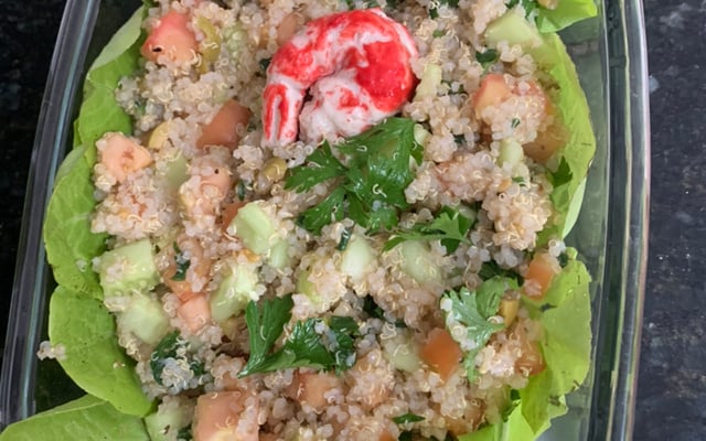 Salada de quinoa
