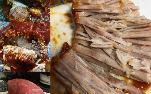 Lagarto assado com cerveja preta