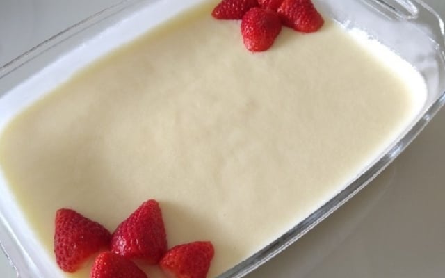 Creme amarelo da vó/creme belga