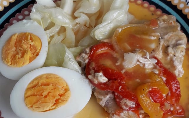 Pirarara no leite de coco