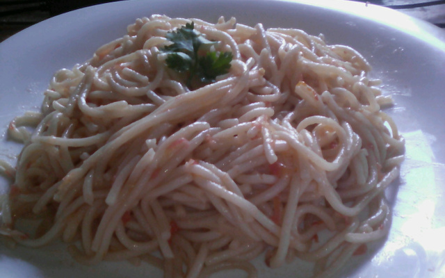 Macarrão com molho caseiro