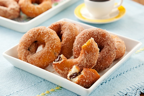 Rosquinhas com chocolate