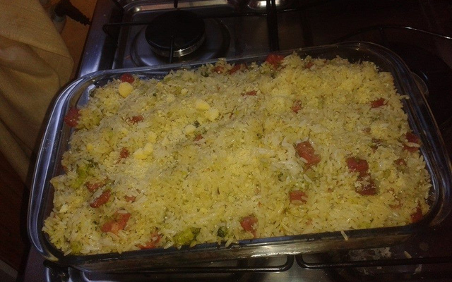 Arroz com brócolis