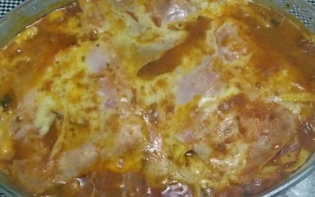 Macarrão talharim de forno