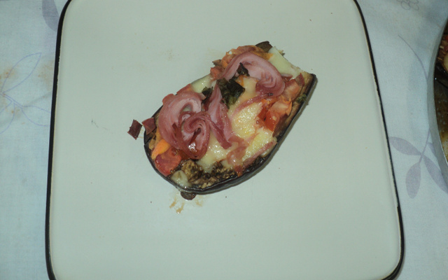 Berinjela recheada do Burcão