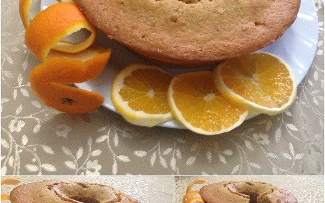 Bolo de mexerica e laranja