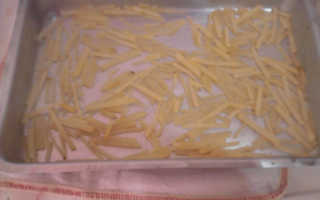 Batata palha no forno