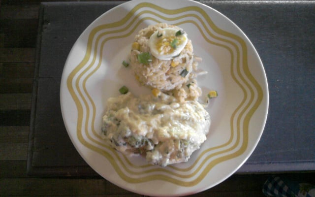 Brócolis ao molho branco especial da Thay