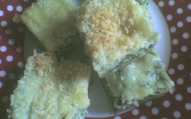 Torta de espinafre de liquidificador