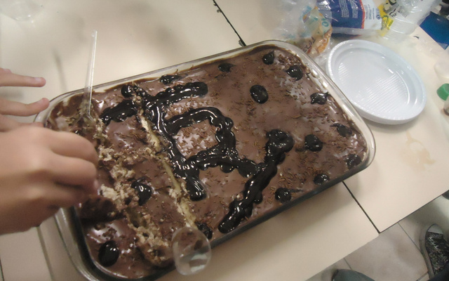 Torta de bolacha fácil e rápida