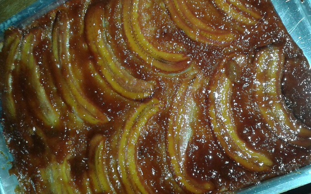 Torta de banana de liquidificador