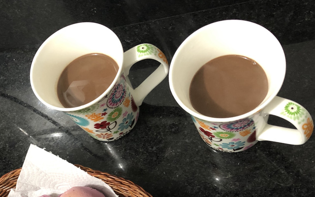 Chocolate quente vegano