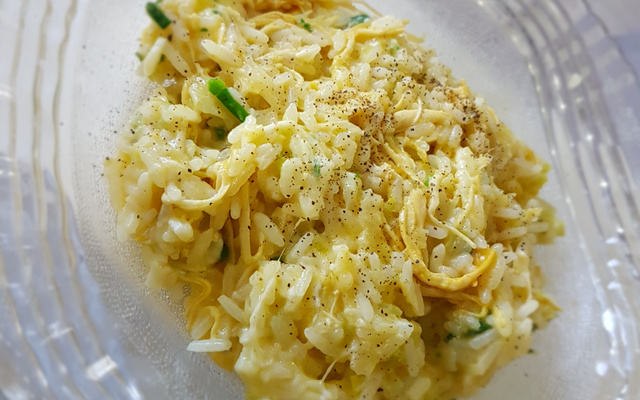 Risotto de alho poró