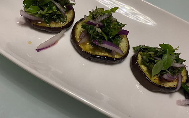 Aperitivo de berinjela 