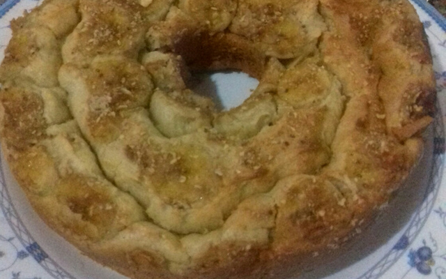 Bolo de banana diet de liquidificador