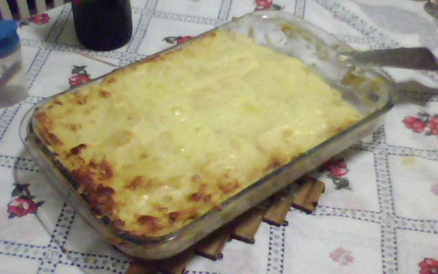 Torta de pão de forma quente