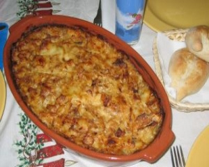 Bacalhau com natas saboroso