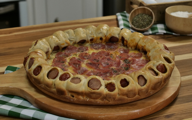 Pizza de cachorro-quente