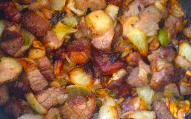 Carne seca acebolada