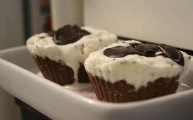 Cupcake Gelado de Nutella