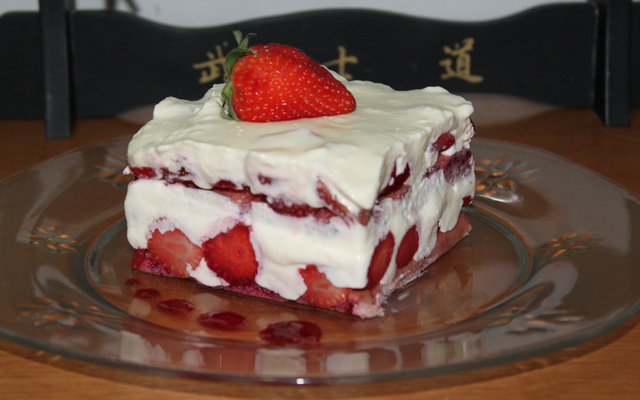 Sobremesa chique de morango