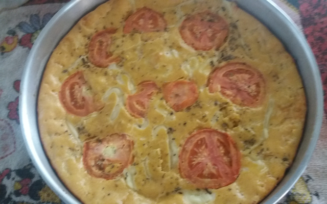 Torta fácil de presunto e mussarela