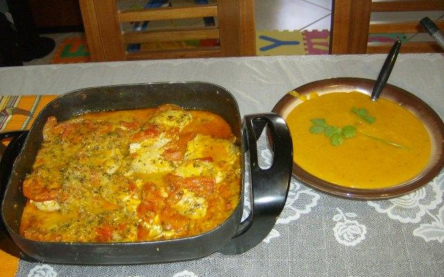 Moqueca de cação com camarão