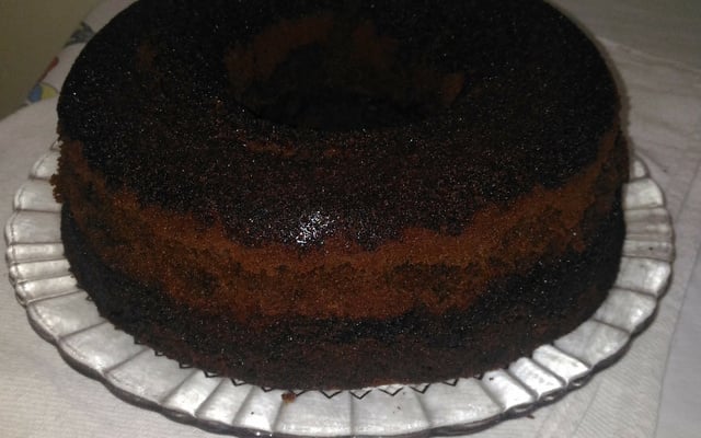 bolo vulcão de chocolate