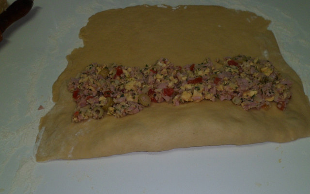 Pão de pizza da Cintia