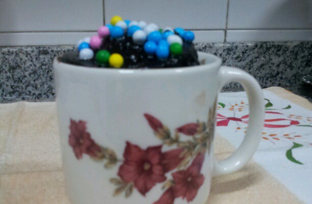 Bolo de caneca de chocolate