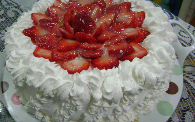 Bolo de morango