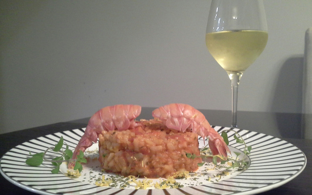 Risoto de lagostim com limão siciliano (onion free)