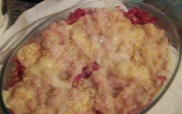 Escondidinho de linguiça