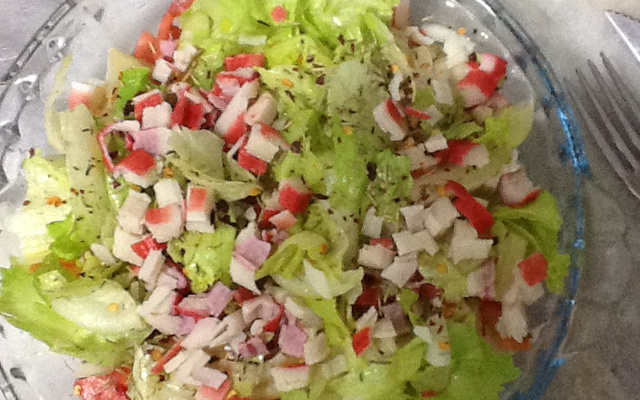 Salada simples refrescante