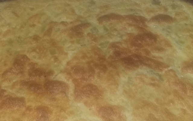 Souflé de camarão e chuchu