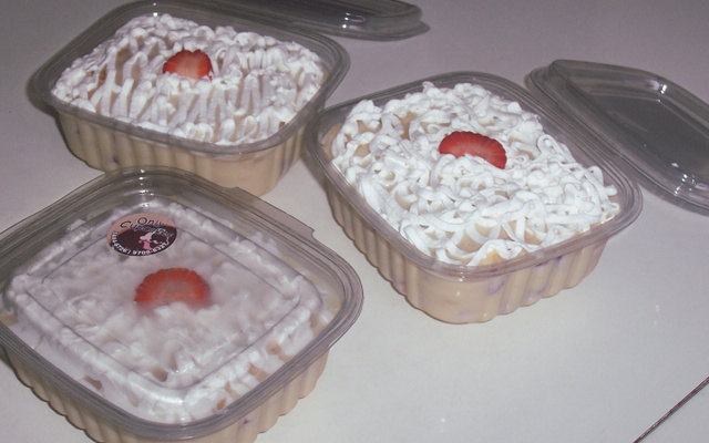 Bolo mil folhas de morango