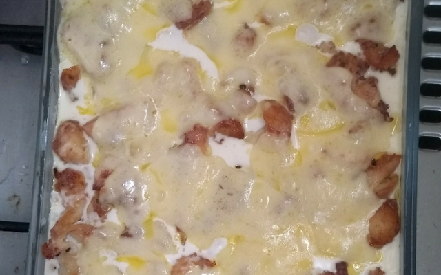 Frango cremoso com batata