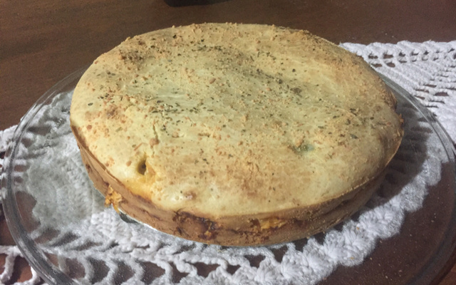 Torta de frango cremosa de liquidificador