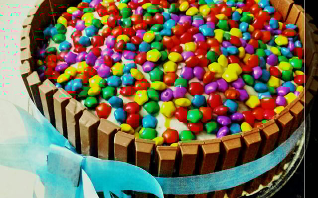 Bolo de Kit Kat à minha moda