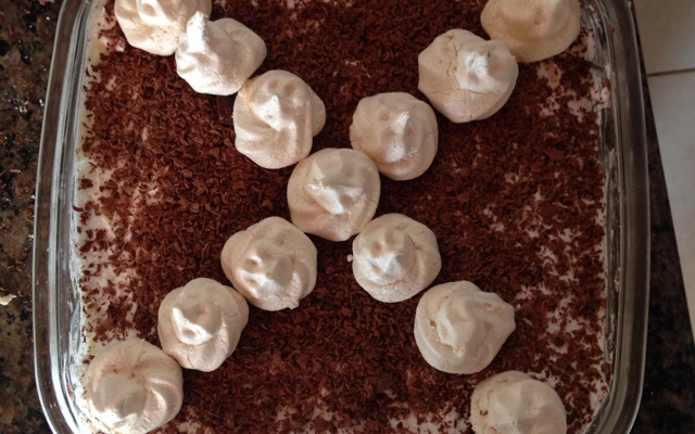 Torta merengue de chocolate